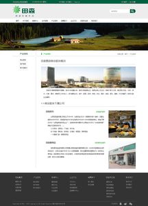 山西田森集團 網站效果設計