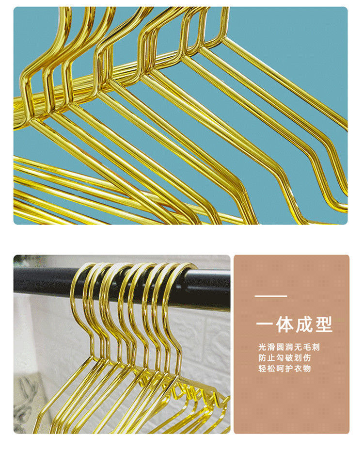 金屬寵物衣架15/20/25cm寵物狗衣撐簡約寵物店金色小貓咪寵物衣掛